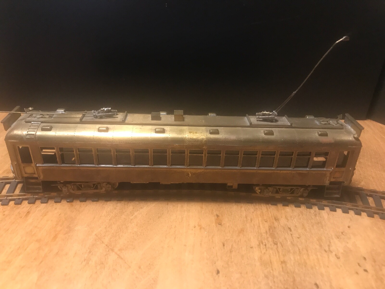Rare HO brass Suydam model of Pacific Electric 1200 class interurban, powered