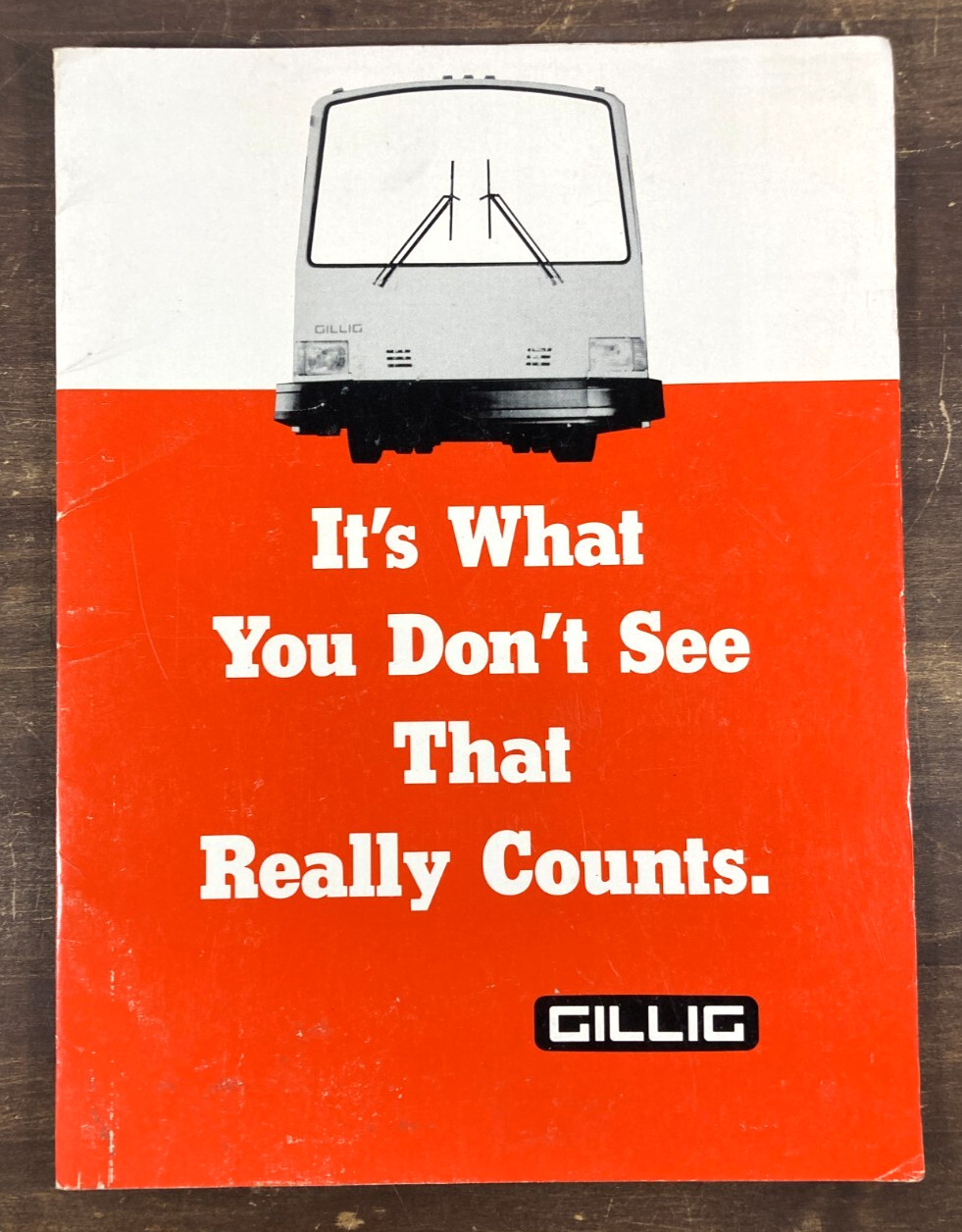 Gillig Bus Chassis Dealer Sales Brochure 90s Cat Diesel Engine Motorhome RV Spec