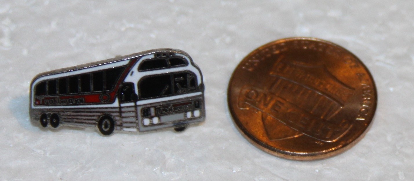 2 pack- Vintage Continental Trailways Bus Lapel Pin