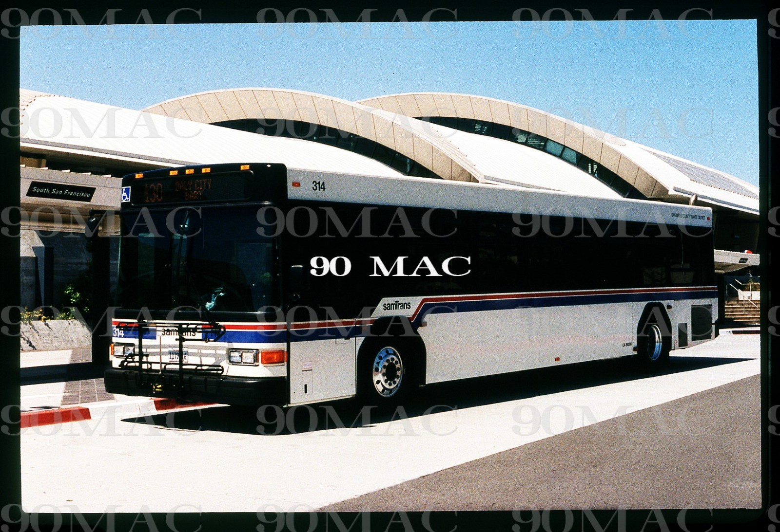 SAMTRANS. GILLIG BUS #314. South San Francisco (CA). Original Slide 2005.