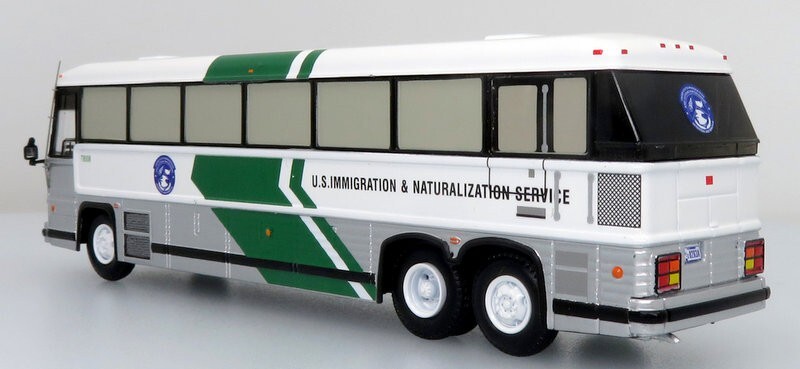 Iconic Replicas 1:87 MCI MC-12 Coach: U.S. Immigration & Naturalization Service