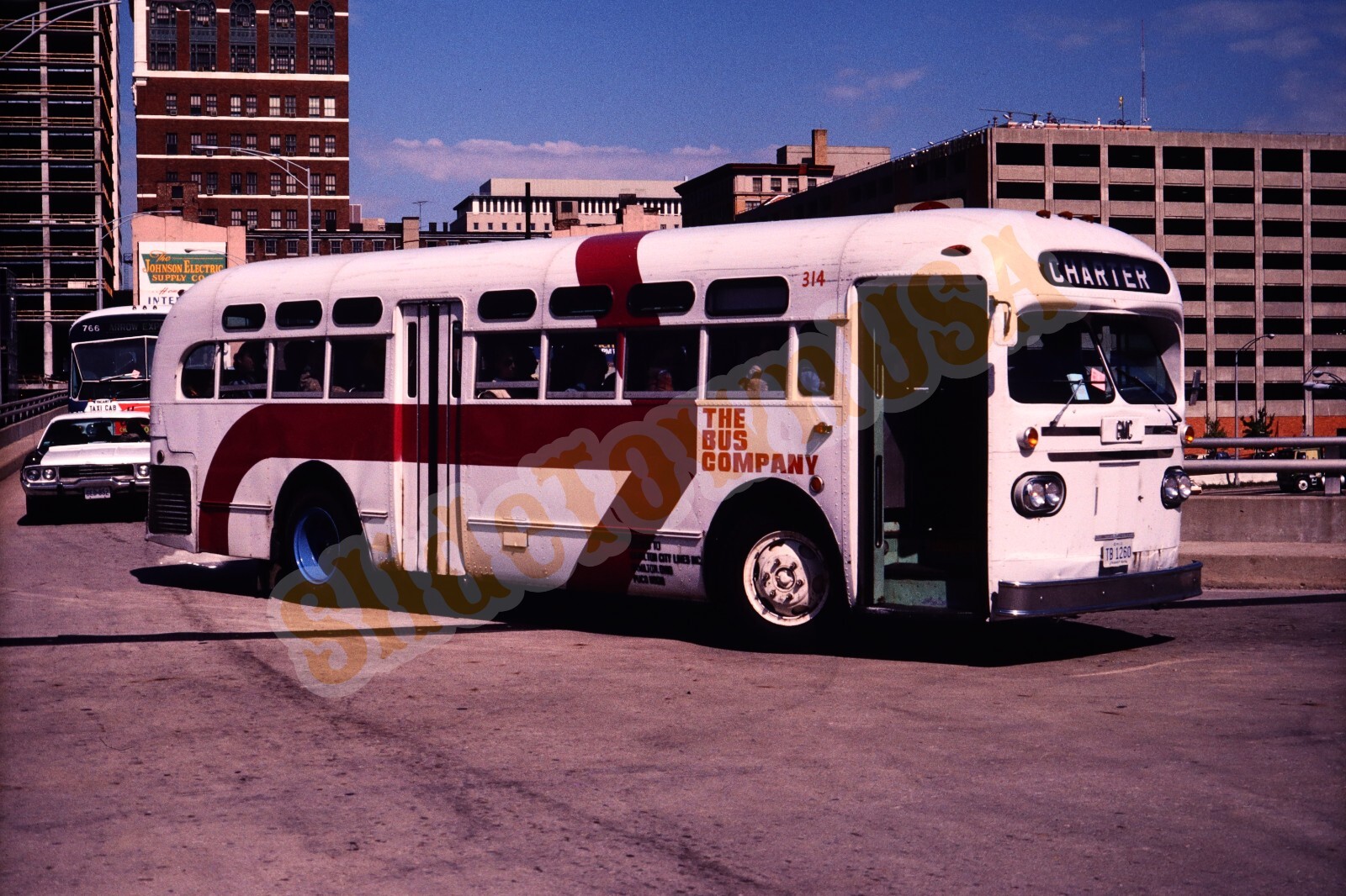 Vtg 1982 Bus Slide 314 GMC The Bus Company X5T148