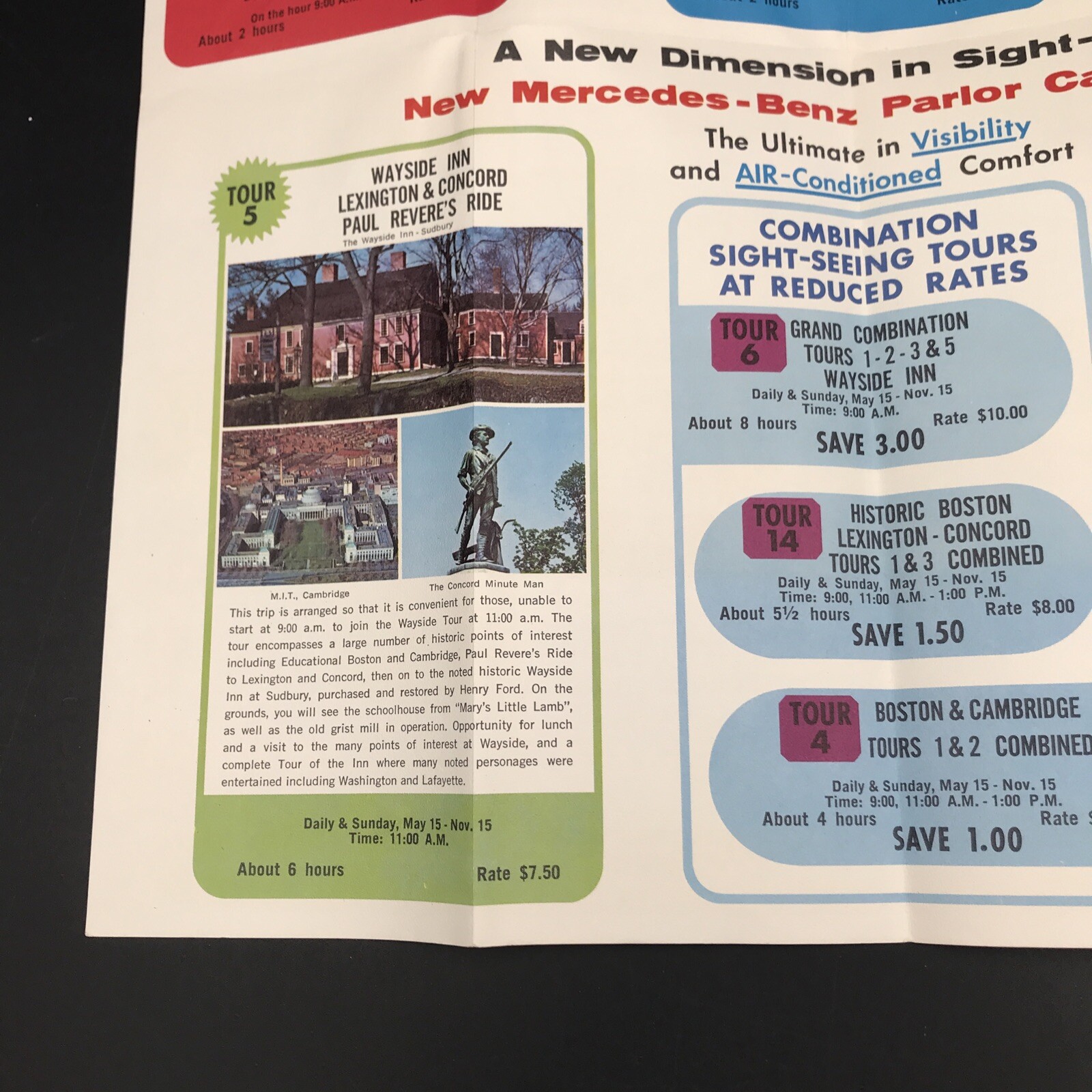 1968 Gray Line Bus Sight Seeing Boston New England Advertising Booklet Pamphlet