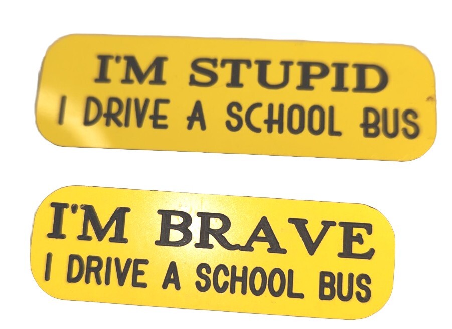 Yellow School Bus Lapel Pins Driver Badge Souvenir Education Comedy