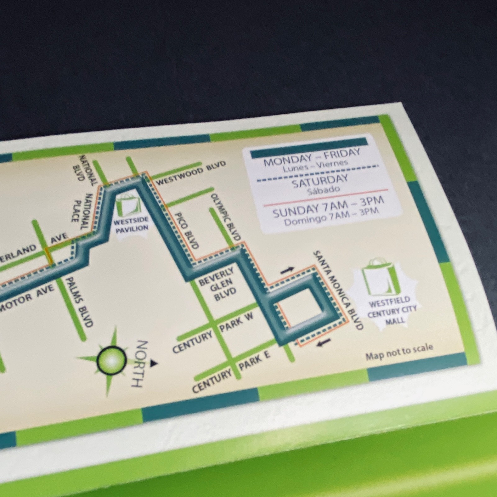 Bus Pamphlet Transit 2018 Culver City Route Map Travel Los Angeles Collectors