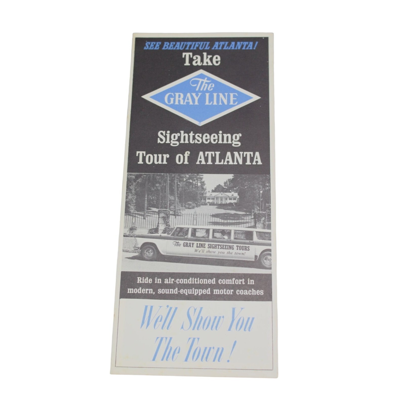 Gray Line Sightseeing Tour of Atlanta Brochure Vintage 88621