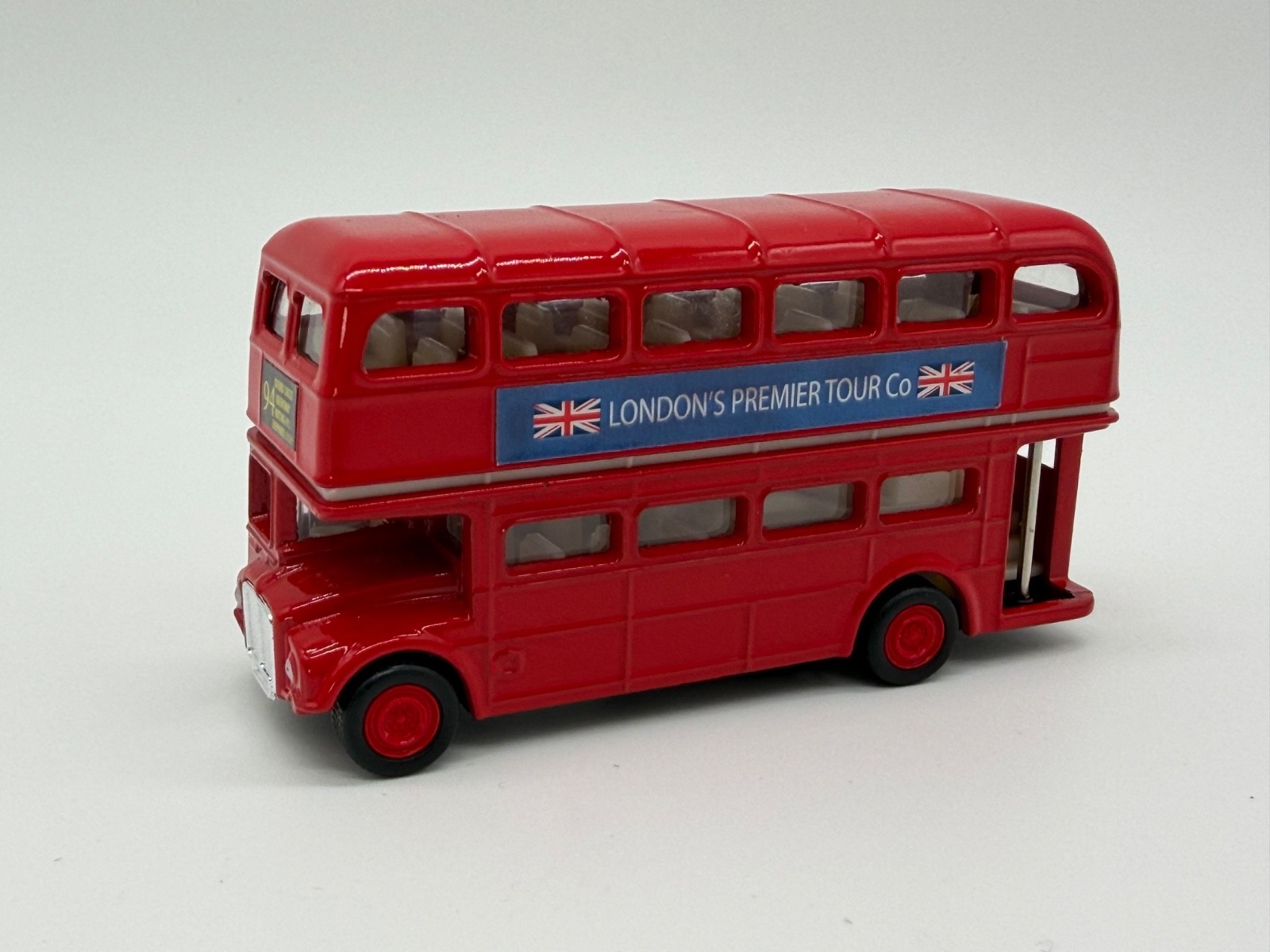 Welly Diecast Pullback and Go London’s Premier Tour Co. Red Double Decker Bus