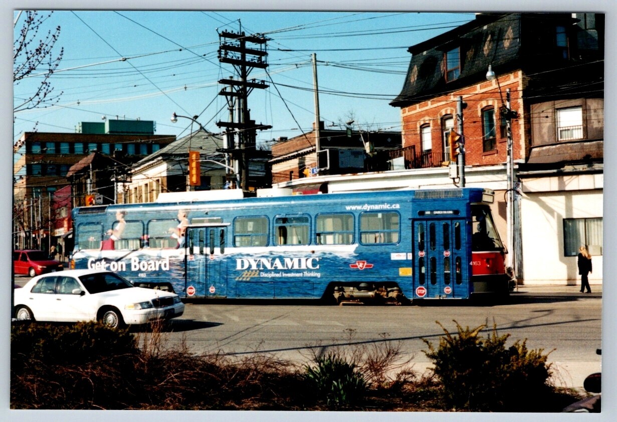 TTC Streetcar #4169, King – Queen Streets Toronto Parkdale Kodak 4×6 Print