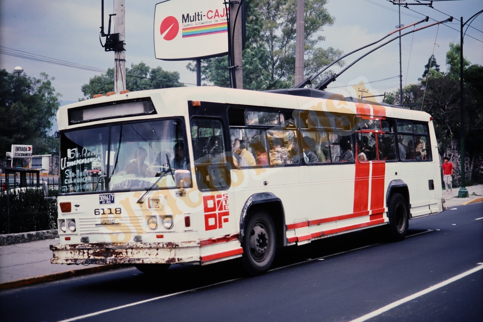 Vtg 1987 Bus Slide 6118 Mexico X5T037
