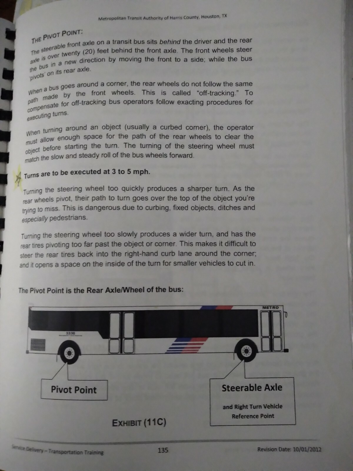 Harris County Transit Authority, Houston Texas, BUS OPERATOR STUDENT’S MANUAL