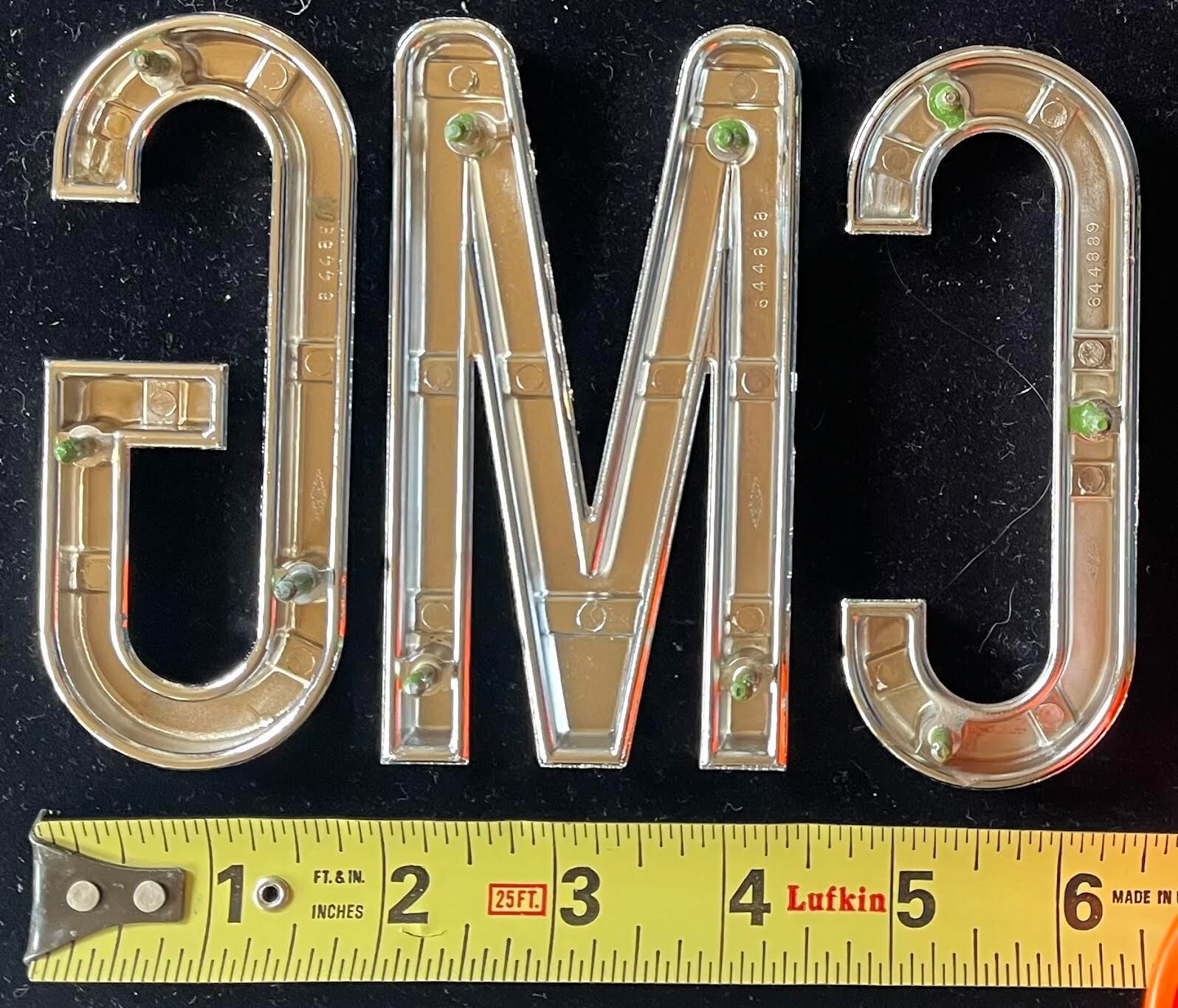NEW OLD STOCK GMC PART BUS ORNAMENT SIGN GM EMBLEM AC TRANSIT ACT COLLECTION OEM