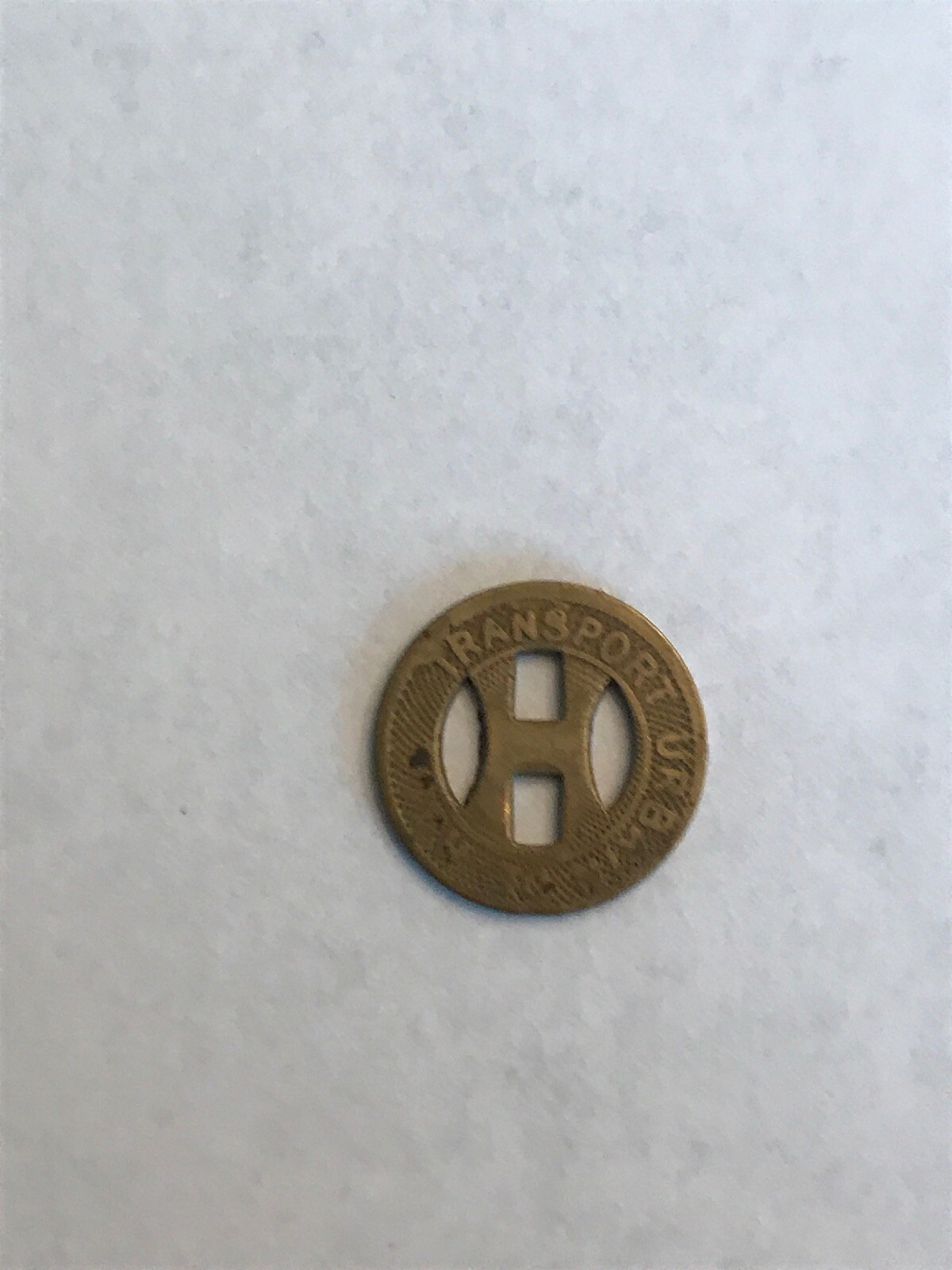 CIRCULATED RARE CANADIAN “HULL TRANSPORT URBAIN DE. – BON POUR UN PASSAGE” TOKEN