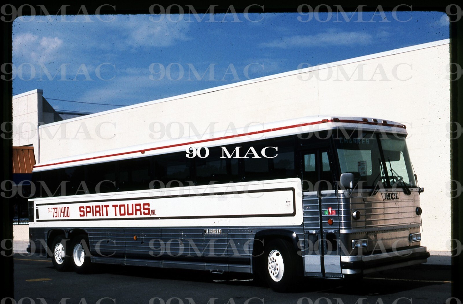 SPIRIT TOURS #1. MCI BUS. Middlesex (NJ). Original Slide 1995.