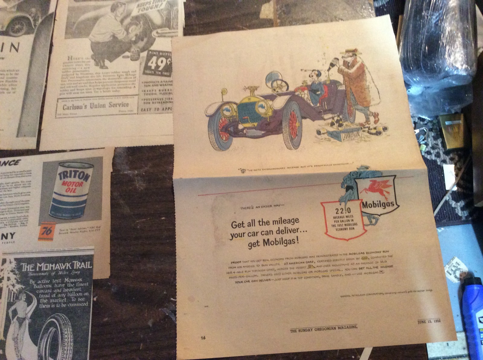 Lot of 17 AUTO CARS Vintage / Antique Newspaper Ads Advertisements Clippings
