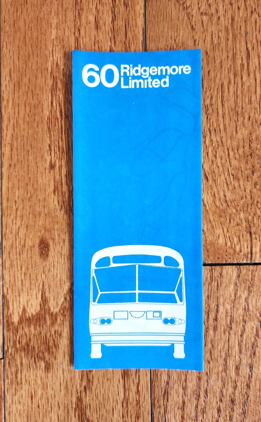 1977 MARTA BUS TIME TABLE SCHEDULE MAP ROUTE 60 ATLANTA GA
