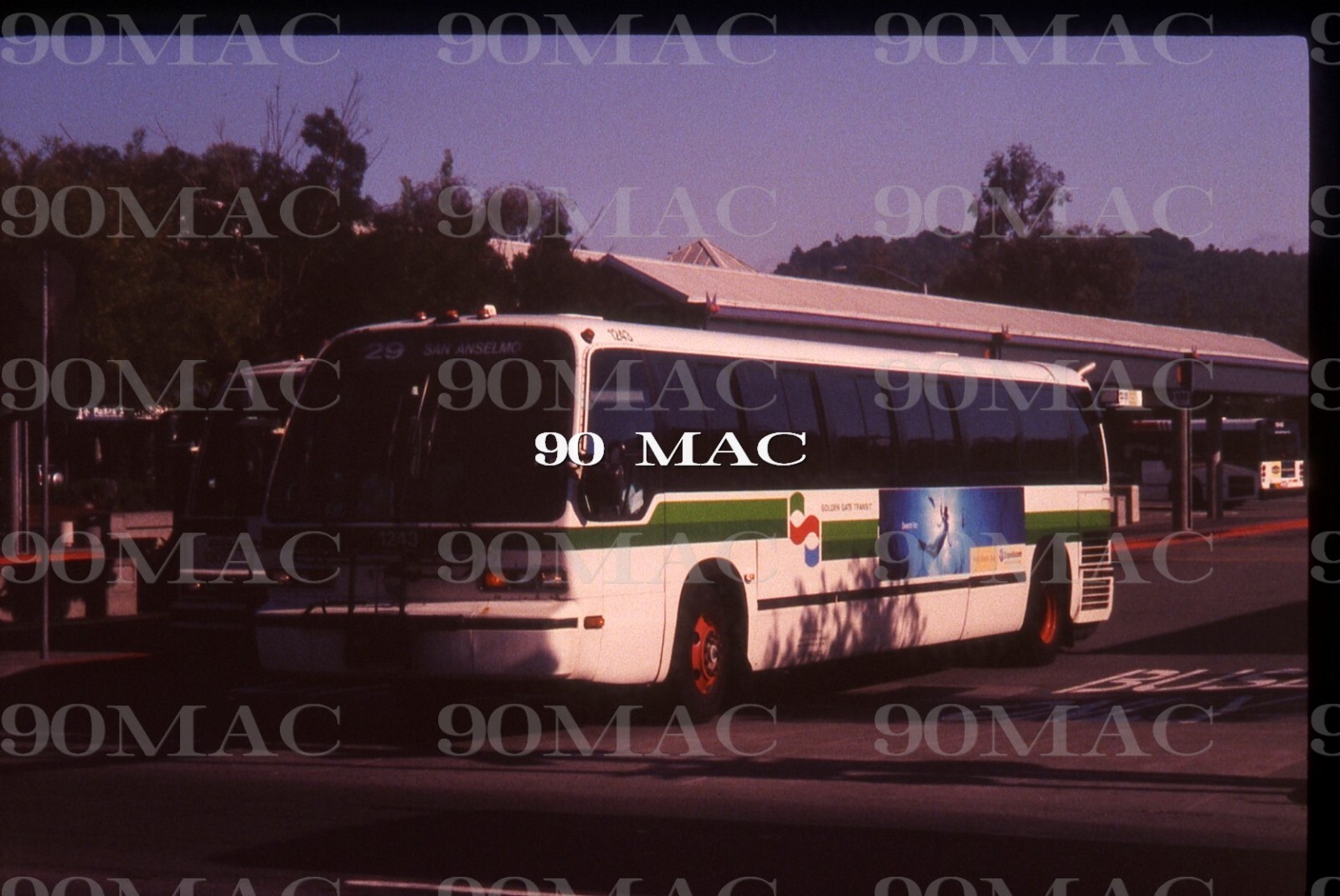 GGT-GOLDEN GATE TRANSIT. GM RTS BUS #1243. San Rafael (CA). Original Slide 1997.