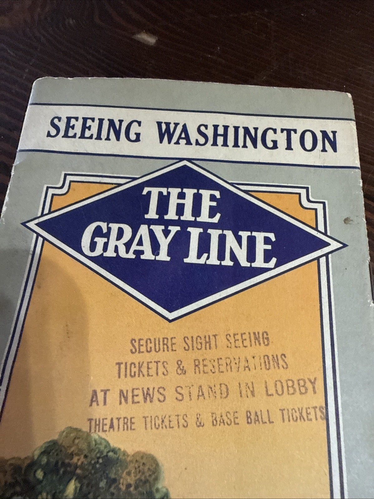 Vintage The Gray Line 1928 Ad Seeing Washington DC Tour Guide And Ohio Road Map