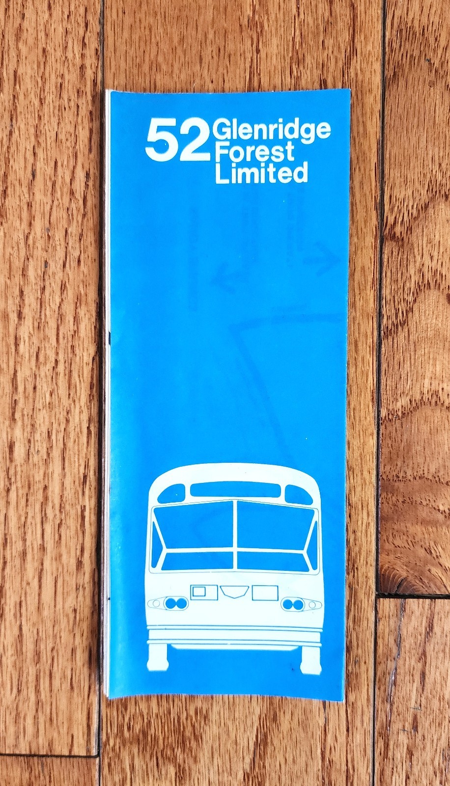1977 MARTA BUS TIME TABLE SCHEDULE MAP ROUTE 52 ATLANTA GA