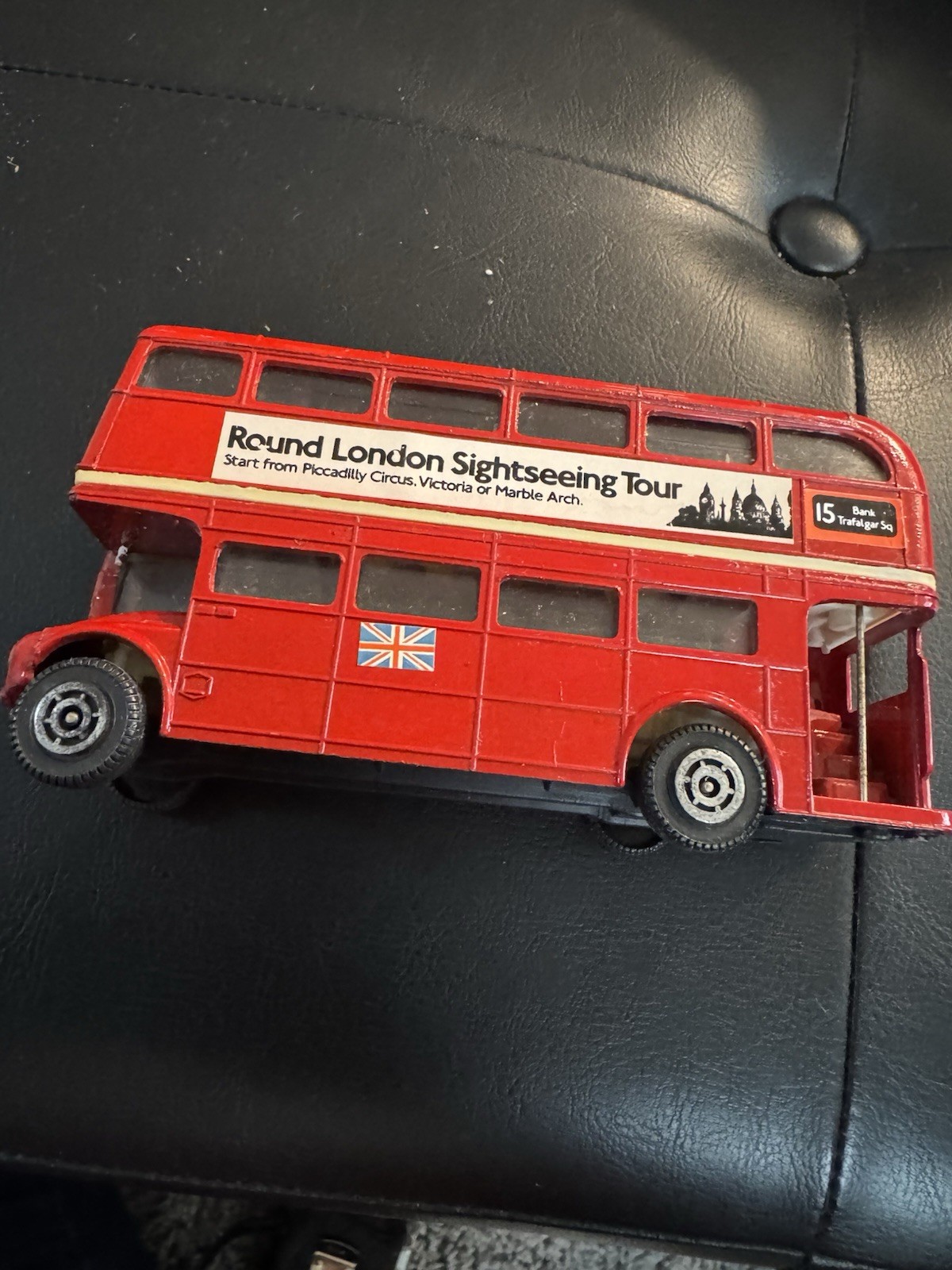 London Sightseeing Tour Red Double-Decker Bus Diecast Model 6.5″