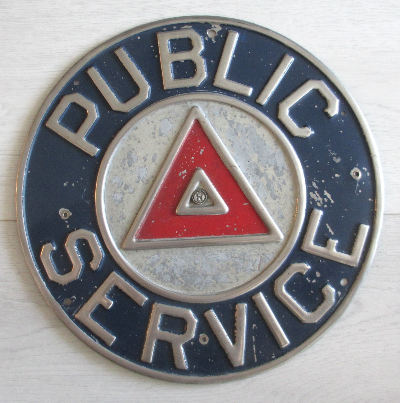 Vintage Public Service of New Jersey PSNJ Bus Front Name Plate Sign NJ