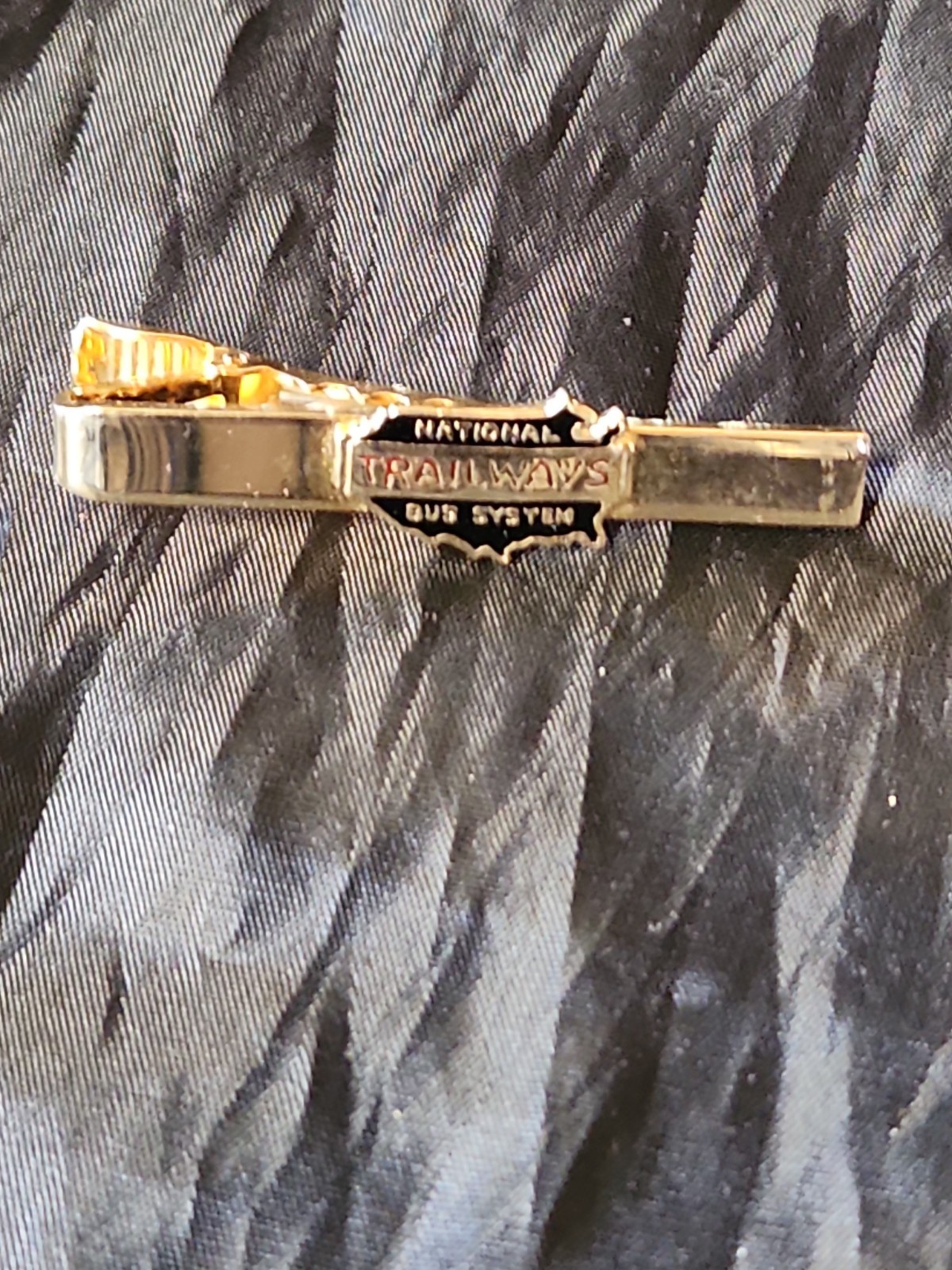 Vintage National Trailways Bus System Tie Clasp/Clip/Bar