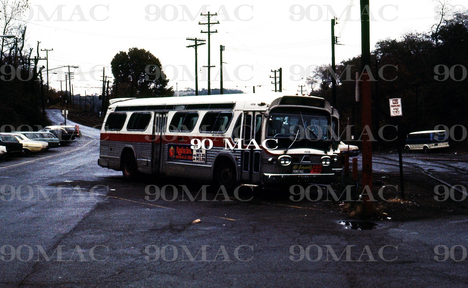 PAT TRANSIT. GM COACH #1036. Pittsburgh (PA). Original Slide 1972.