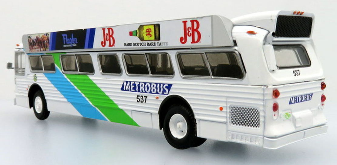 Lot Of 3 Iconic Replica Buses 1/87 Scale-RTS Dart, Eagle 10 Corp,Flxible Miami