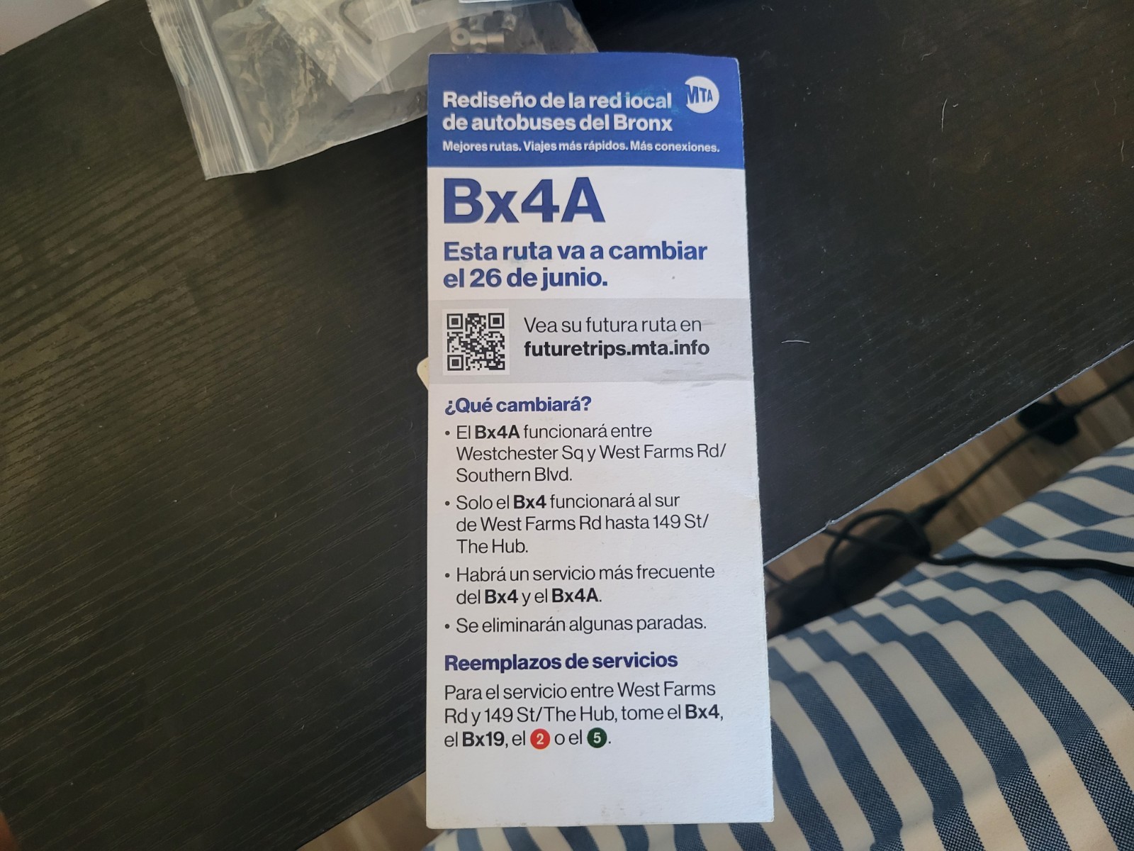 RARE – Bronx Bus Redesign Bx4A Broche