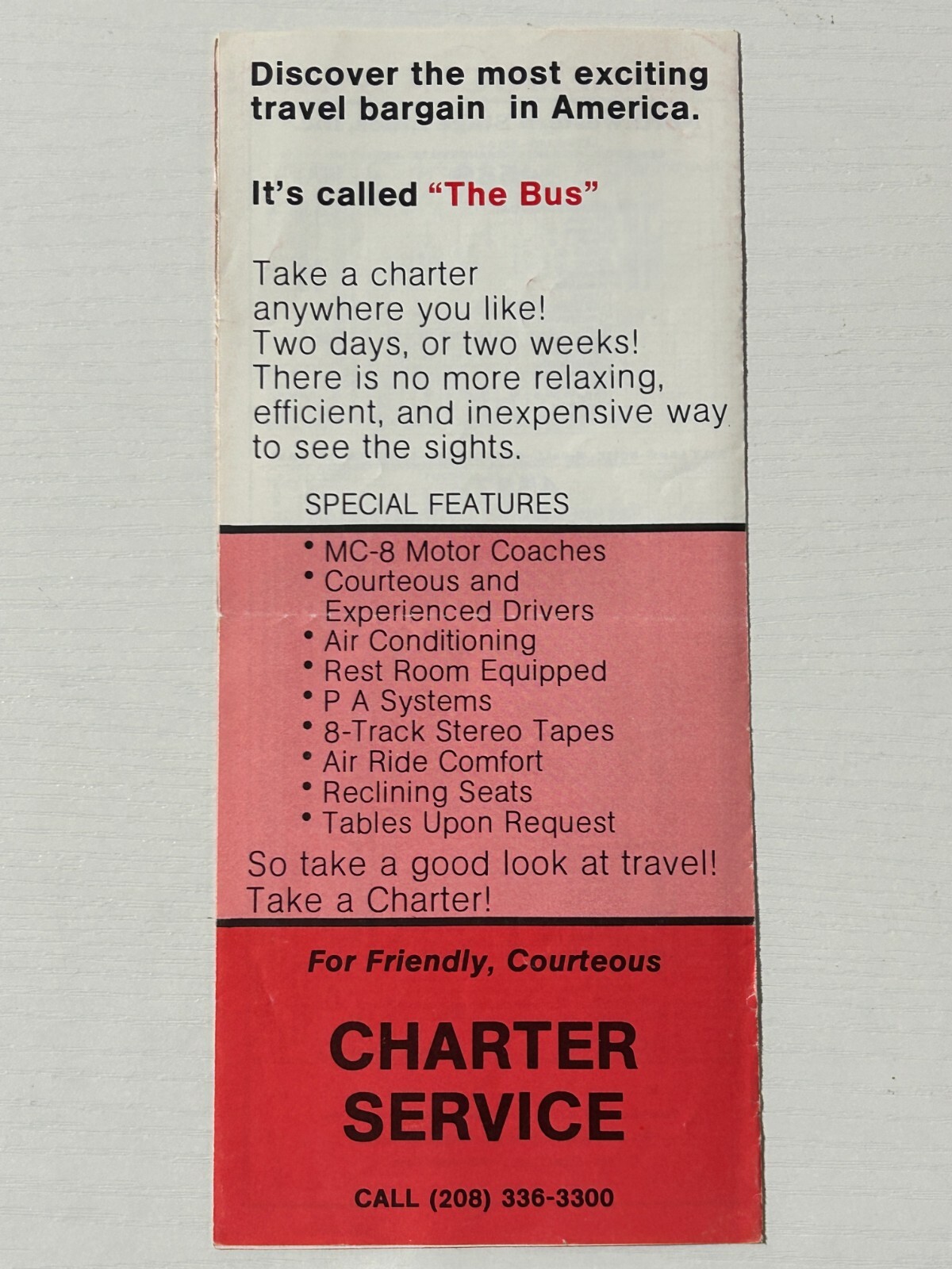Northwestern Boise Winnemucca Motor Coach Bus Schedule 1981 Idaho Nevada