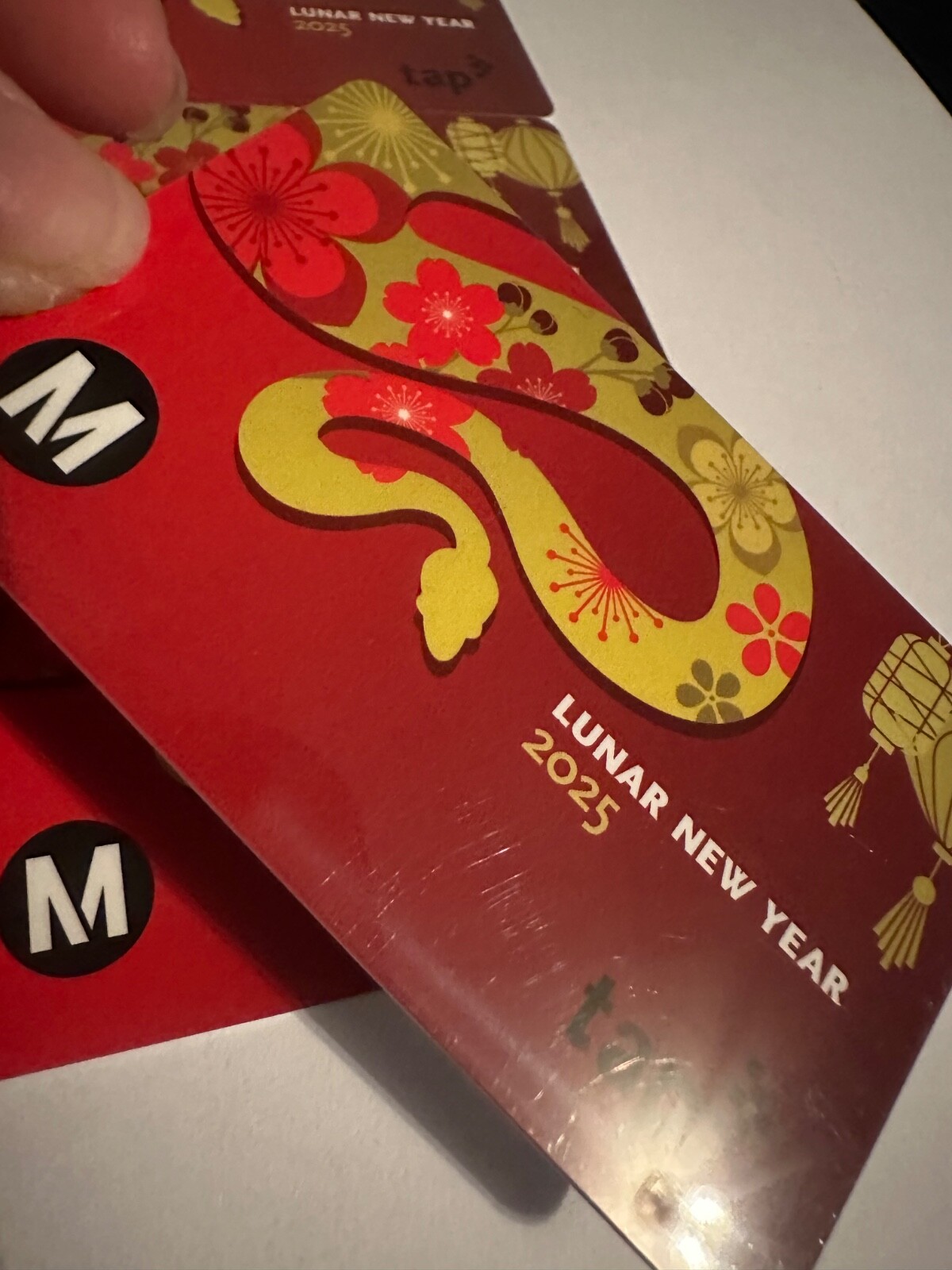 Metro TAP Lunar New Year 2025 Snake Red Bus Subway Transit Limtd NOT Loadable