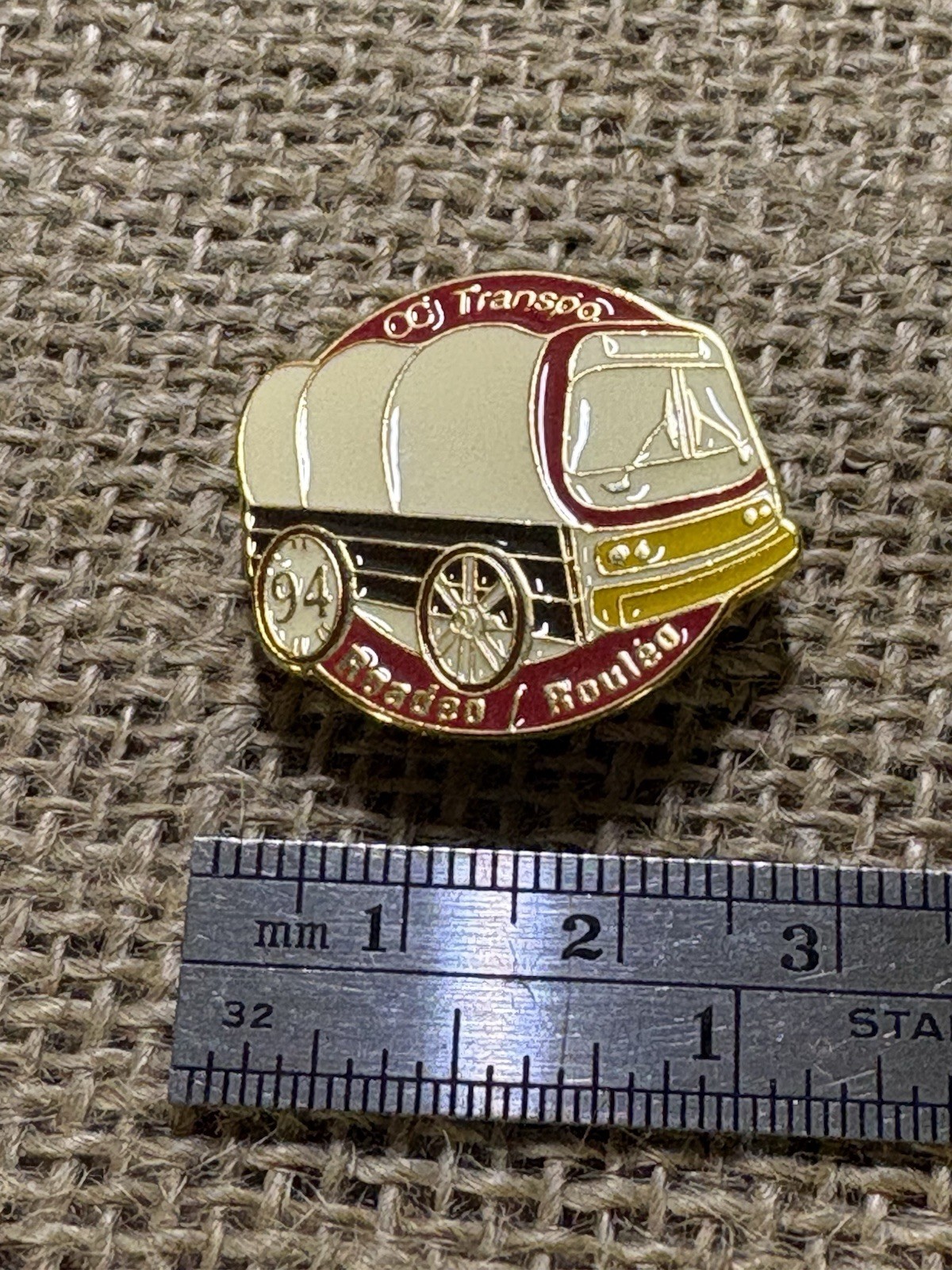 OC Transpo ROADEO/ROULÉO 1994 Ottawa Public Transportation Enamel Lapel Pin