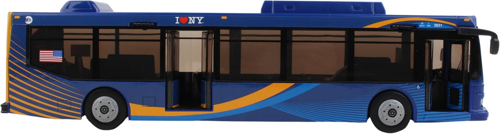 MTA Bus – 11-Inch Single Bus in New Blue Livery – Officially Licensed Friction-P