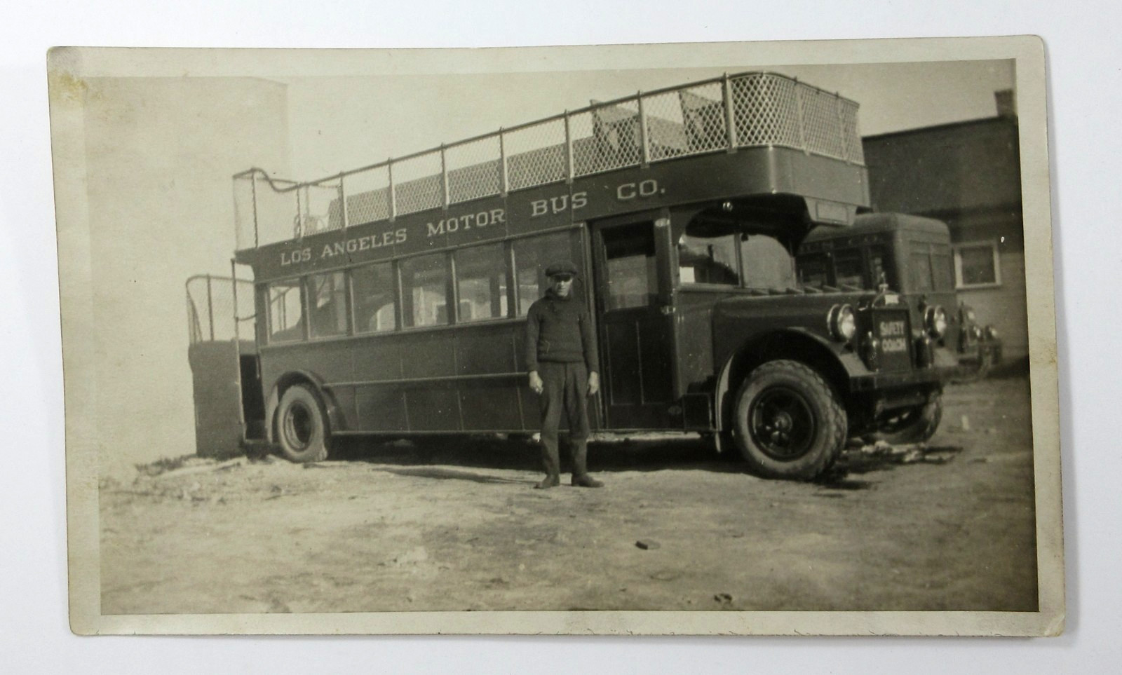 Pacific Electric Railway Los Angeles Motor Bus Company Double Decker Photo 1928