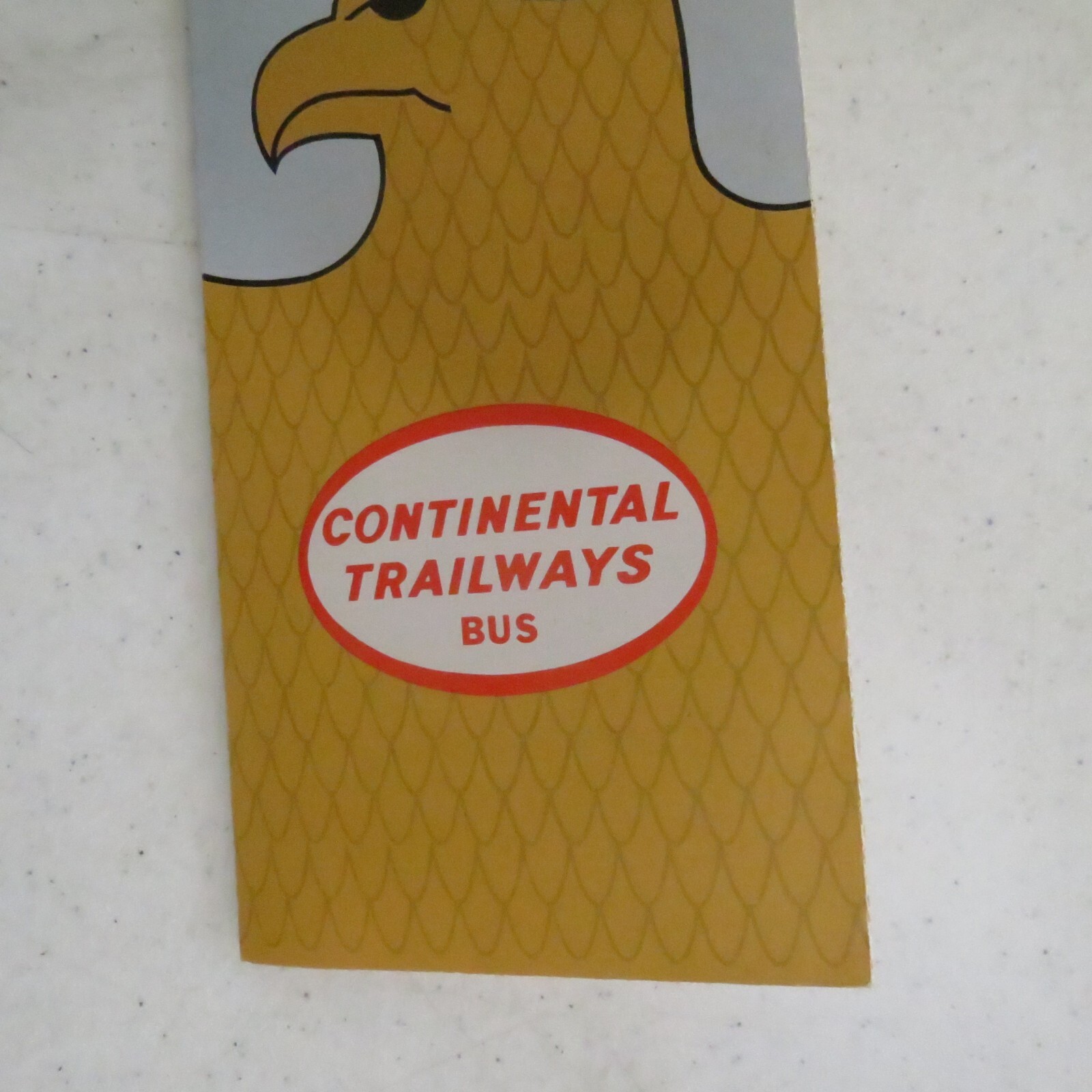 Continental Trailways Bus discover America Brochure Stamped Durango Colorado Map