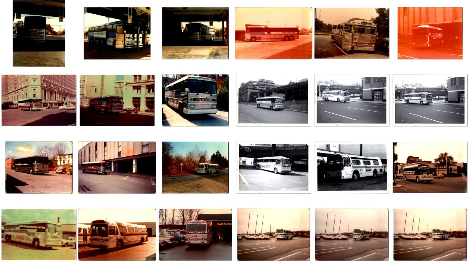 (LOT E) of 180 bus trolley photos 3.5″x5″ transportation color ARCHIVE