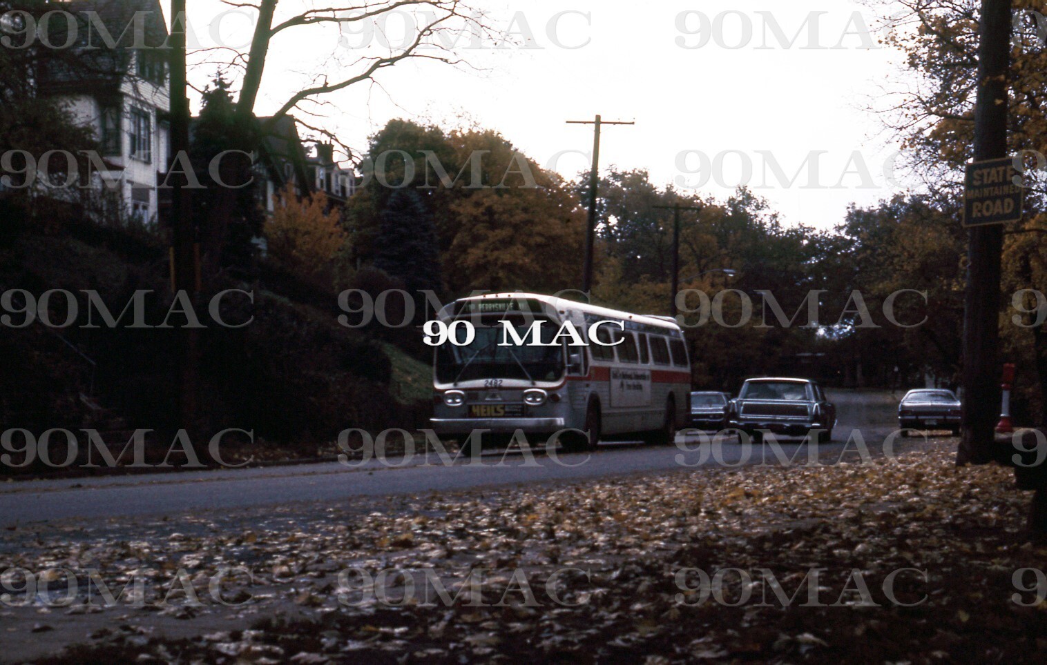 PAT TRANSIT. GM COACH #2482. Pittsburgh (PA). Original Slide 1972.