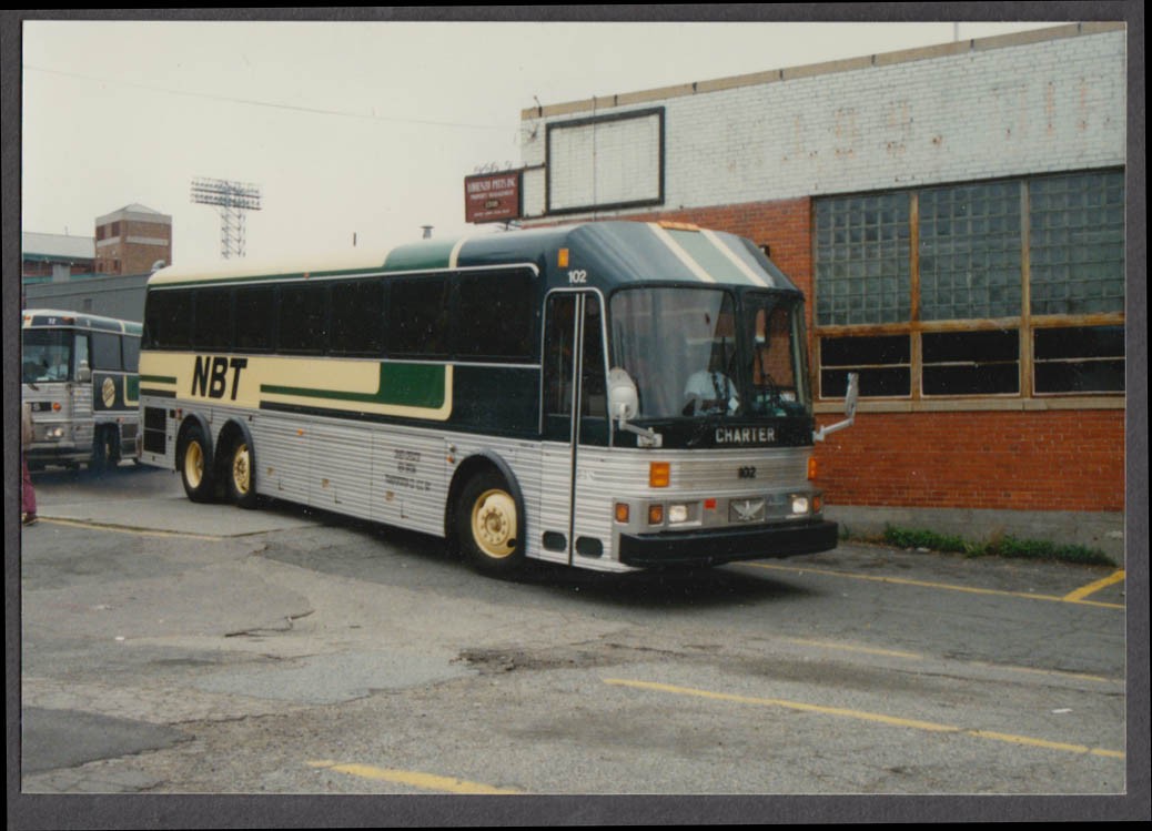 New Britain Transit Charter Coach #102 bus snapshot Boston 1989