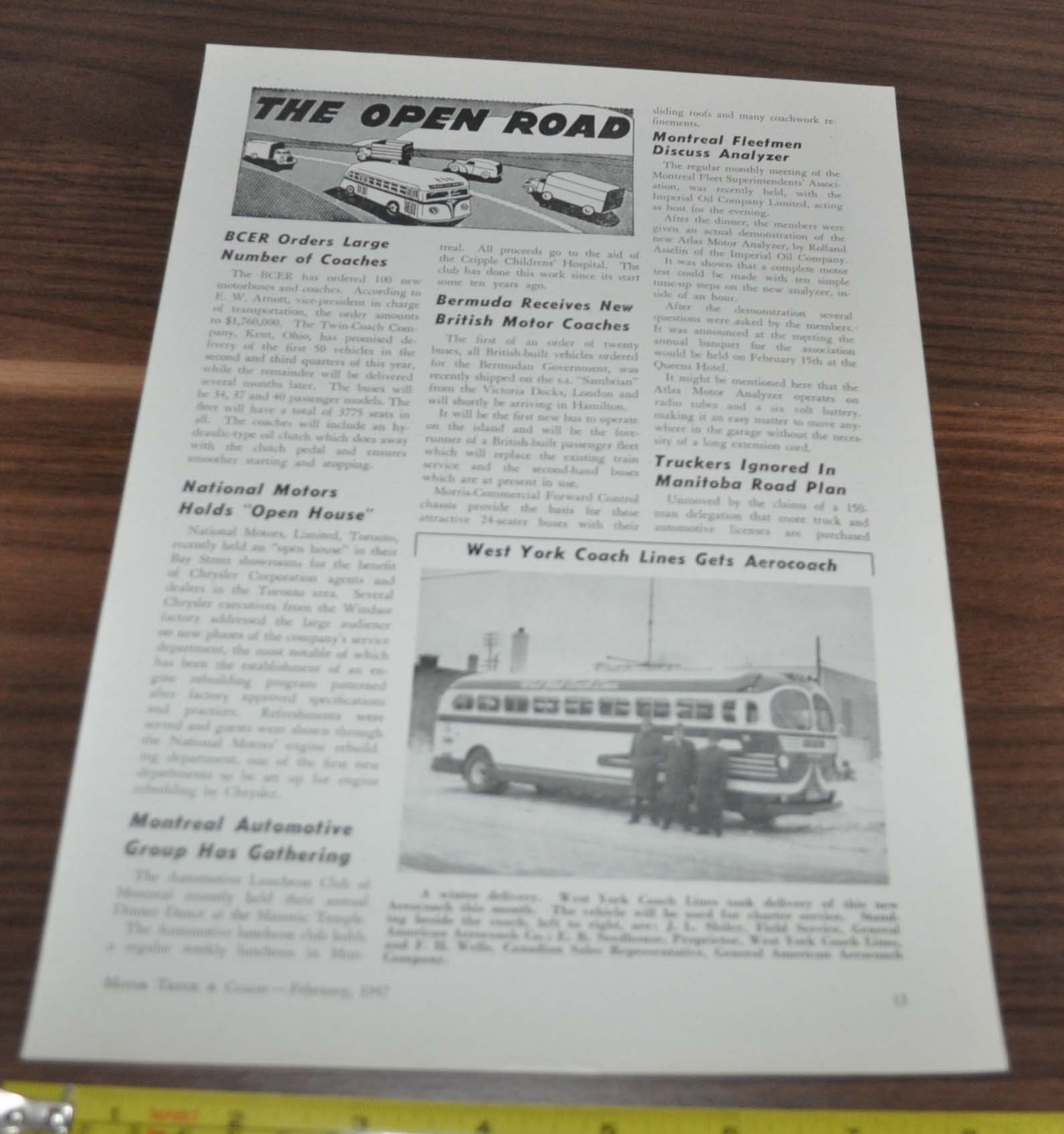 1947 West York Coach Lines Gets Aerocoach Bus Thornycroft Amazon Argentina