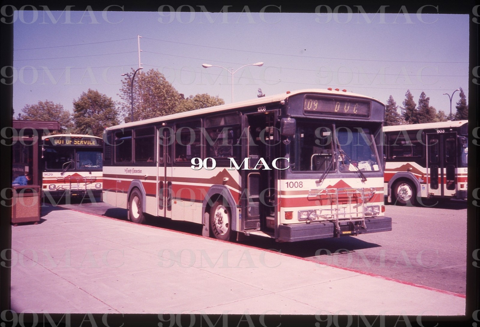 CCCTA. GILLIG BUS #1008. Concord (CA). Original Slide 1998.