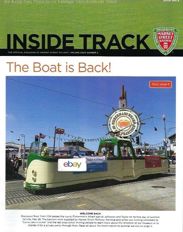 SAN FRANCISCO MUNI HISTORIC MARKET STREET RAILWAYS CO INSIDE TRACK MAGAZINE 2019