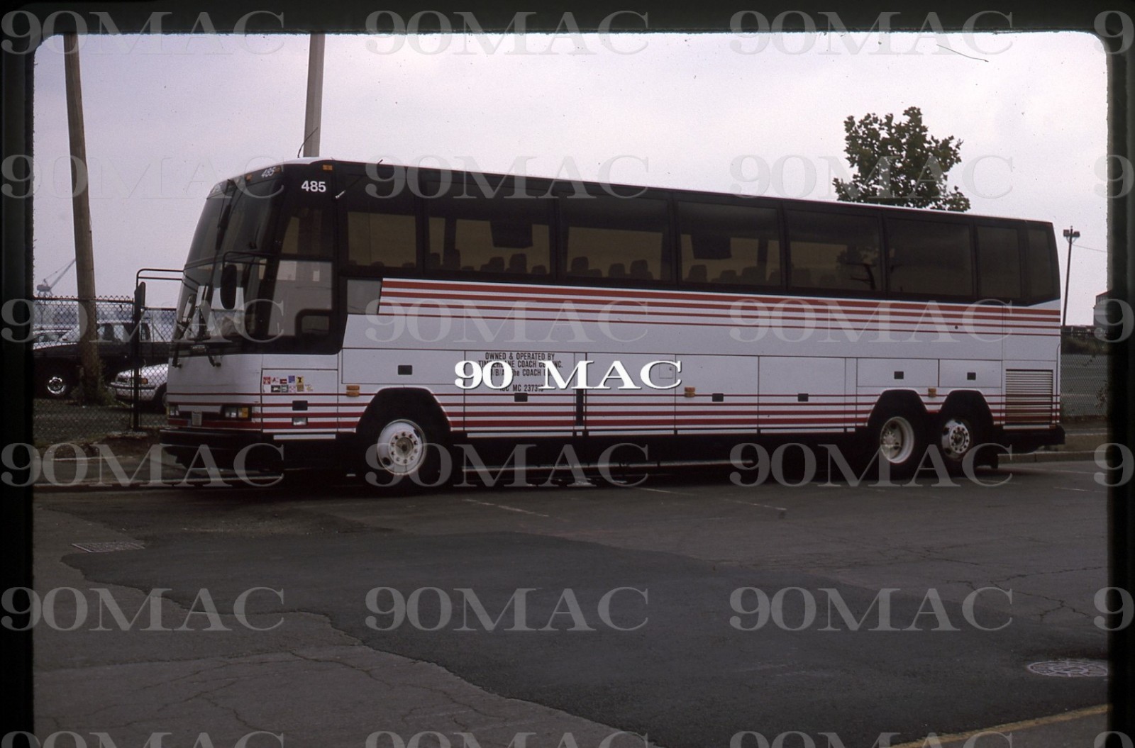 TIMBERLAKE COACH. PREVOST COACH #485. (NJ). Original Slide 1994.