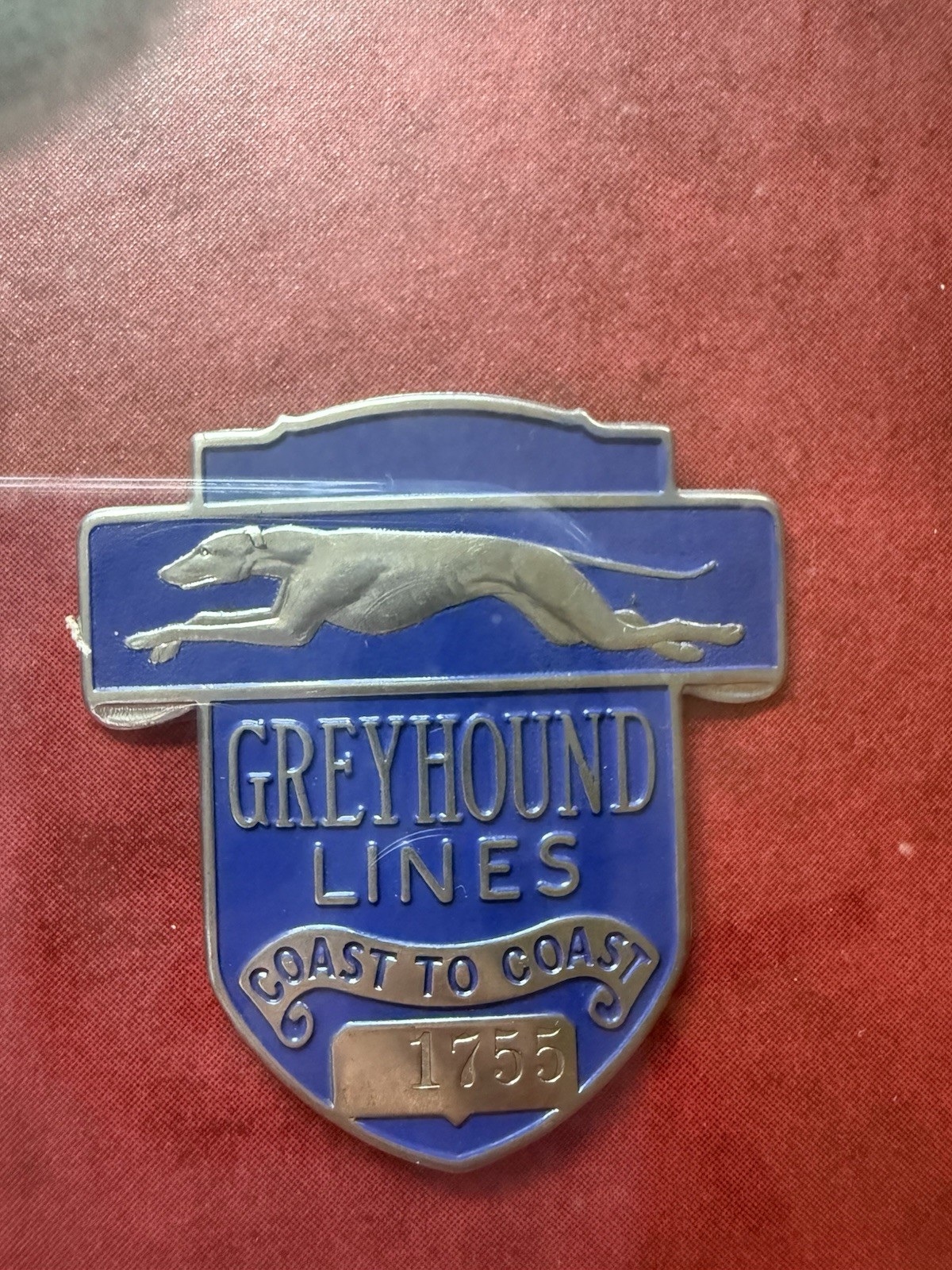 Vintage Greyhound Driver Hat Badge Collection Shadow Box Framed Display