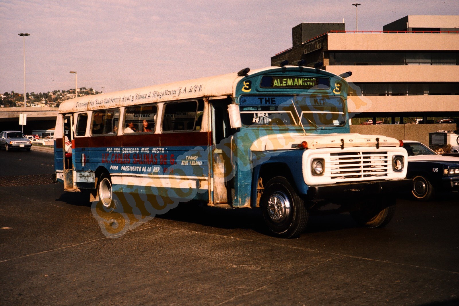 Vtg 1989 Bus Slide 3 Tijuana Mexico X4A148