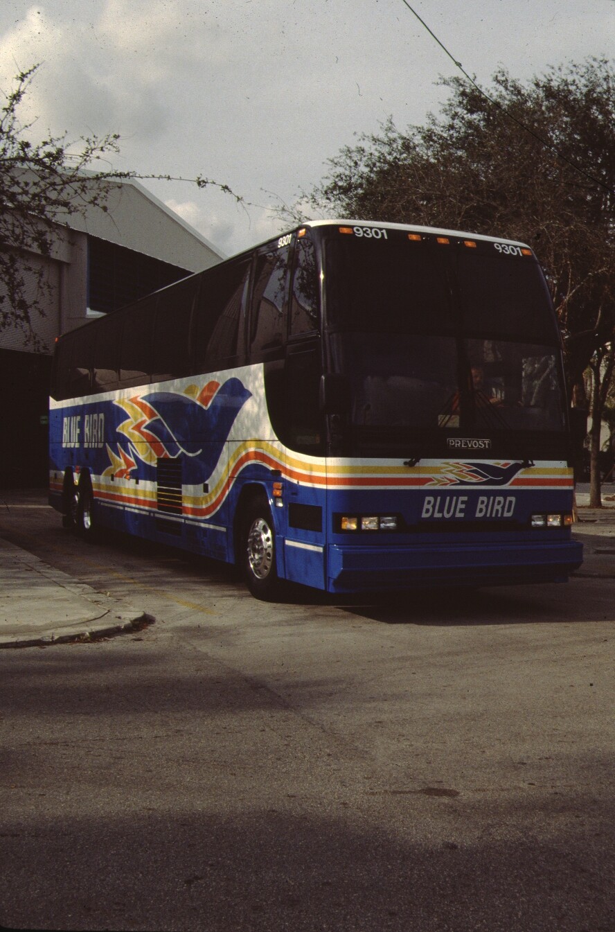 Blue Bird Prevost bus original Slide