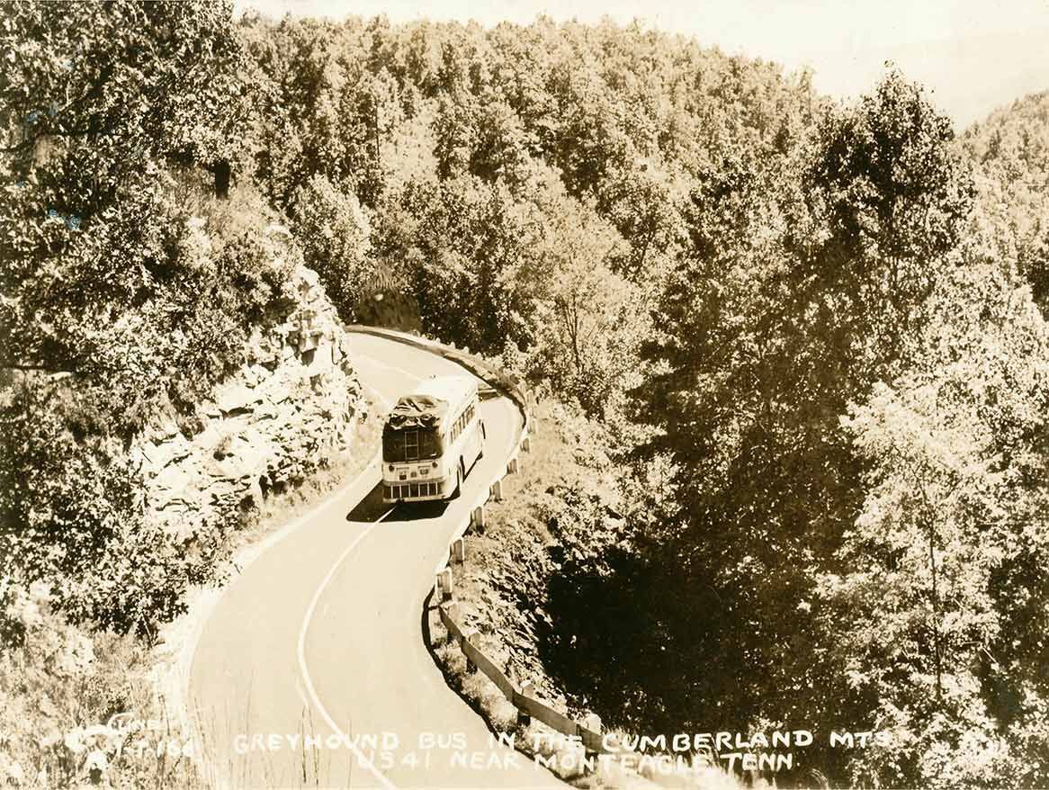 GREYHOUND BUS MONTEAGLE GRUNDY COUNTY TN TENN 16″ HEAVY DUTY USA MADE METAL SIGN
