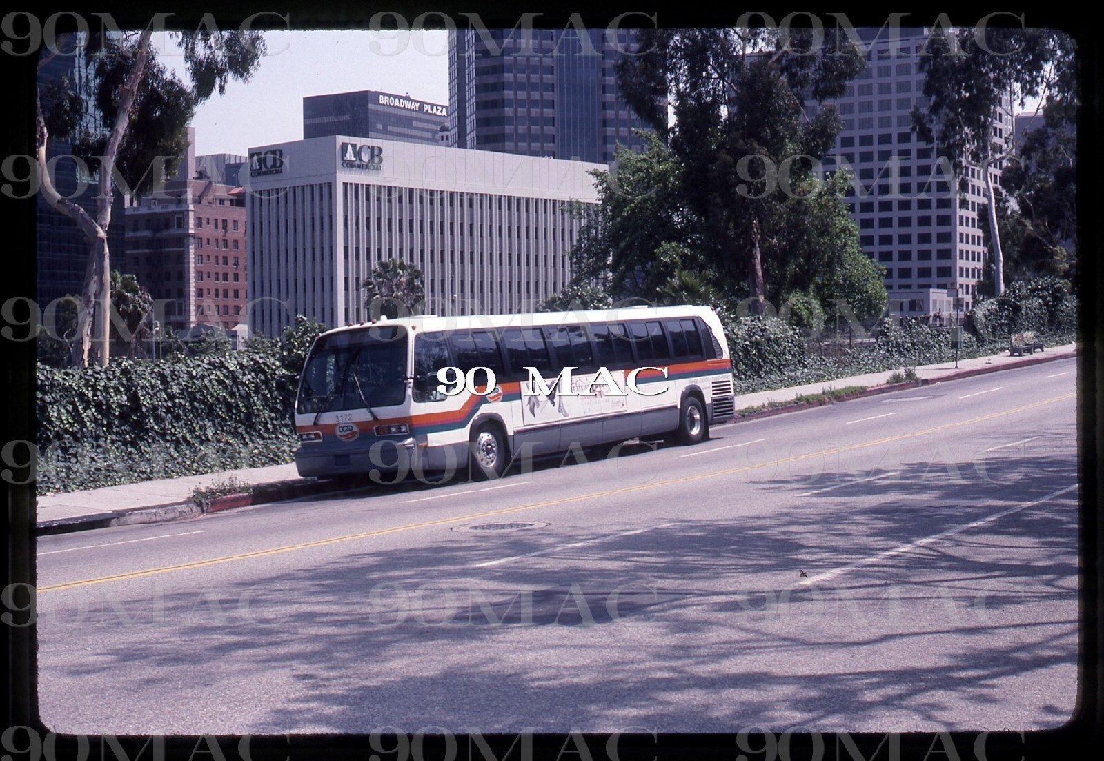 OC TRANSIT DISTRICT-OCTD GM RTS Bus #3172. Los Angeles (CA).Original Slide 1992.