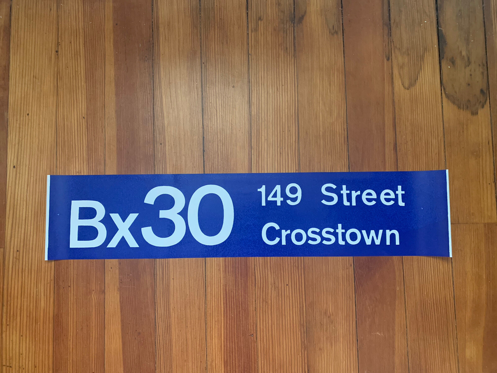 NY NYC BUS TRANSIT ROLL SIGN 1974 GM #4808 149 STREET HARLEM CROSSTOWN MANHATTAN