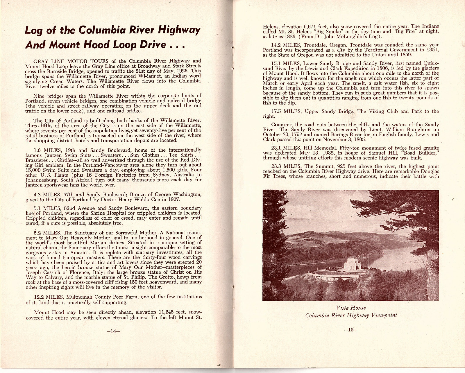 Souvenir Guide of Portland Oregon 1959-1960 Photos Info Vintage Ads Gray Line