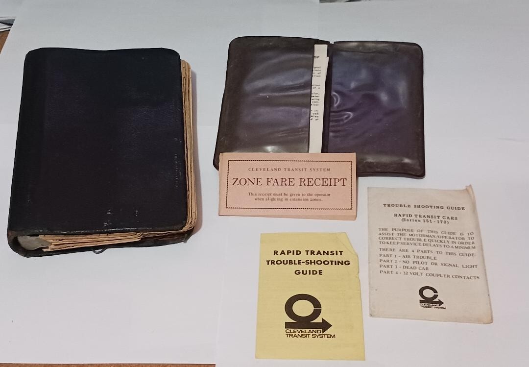 1960’s-1970’s Book of an Operator Timetables & Training Cards +More Cleveland OH
