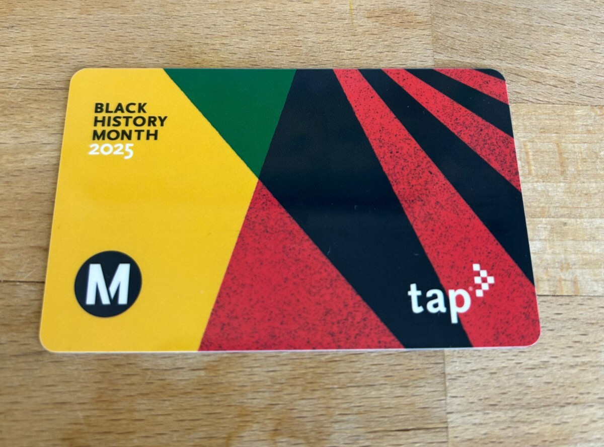 LA Metro Black History Month February 2025 Limited Edition TAP Card